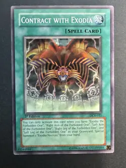 Yugioh Contract with Exodia DCR-031 1st Edition Common LP/MP - Image 1