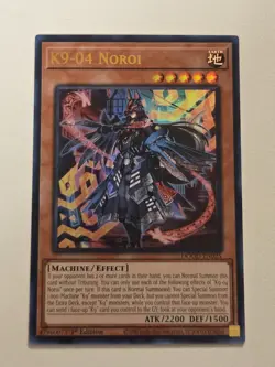 K9-04 Noroi DOOD-EN025 Ultra Rare Yugioh Doom of Dimensions 1st Edition Mint - Image 1