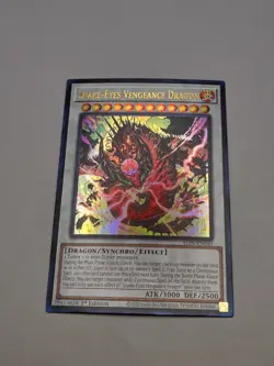 Yugioh NM Snake-Eyes Vengeance Dragon - ALIN-EN040 - Ultra Rare 1st Edition - Image 2