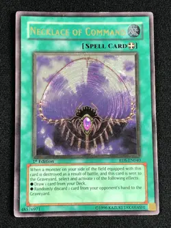 YUGIOH NECKLACE OF COMMAND RDS-EN040 1ST ULTIMATE LP - Image 1