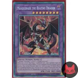 Yugioh Masquerade the Blazing Dragon RA02-EN022 Collectors Rare 1st Edition NM - Image 1