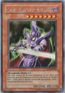 1996 TCG HOLO DARK MAGICIAN Knight Ultra Rare Unlimited #ROD-EN001 - Image 1