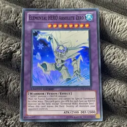 Yu-Gi-Oh! Elemental HERO Absolute Zero GENF-ENSE1 Super Rare NM - Image 1