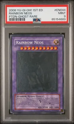 yugioh rainbow neos ghost rare PSA 9 1st edition (PTDN-EN044) - Image 1