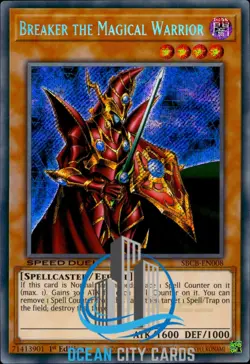 Yugioh Breaker The Magical Warrior SBCB-EN008 Secret Rare 1st Edition - Image 1