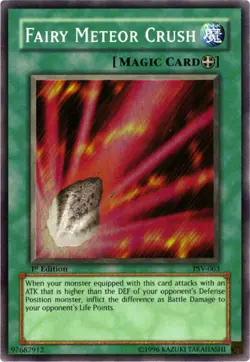 Yugioh! Fairy Meteor Crush - PSV-063 - Super Rare - 1st Edition Near Mint, Engli - Image 1