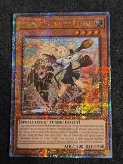 Incredible Ecclesia, the Virtuous Quarter Century Secret Rare RA04-EN039 Yugioh - Image 1