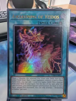 YuGiOh! Awakening of Veidos PHNI-EN095 Ultra Rare 1st Ed - Image 1