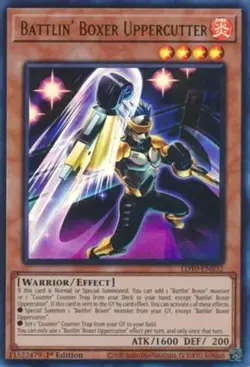 Yugioh! MP Battlin' Boxer Uppercutter - LD10-EN032 - Ultra Rare - 1st Edition Mo - Image 1