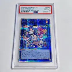 PSA 10 Yugioh! Evil Twin Ki-Sikil & Lil-La Alt Art Quarter Century Secret Rare - Image 3