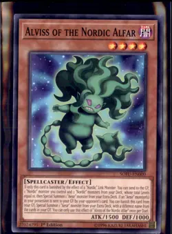 Yu-Gi-Oh Alviss of the Nordic Alfar SOFU-EN000 1st Edition Non Holo - Image 1