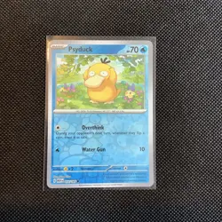 POKEMON TCG: PSYDUCK 054/165 151 REVERSE HOLO COMMON CARD LP+ - Image 1