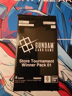 Gundam Card Game TCG Store Tournament Winner Pack 1 English Sealed - Image 1