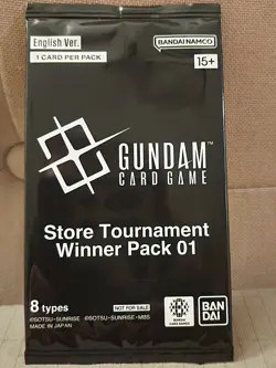 Gundam Card Game TCG Store Tournament Winner Pack 1 English Sealed - Image 3