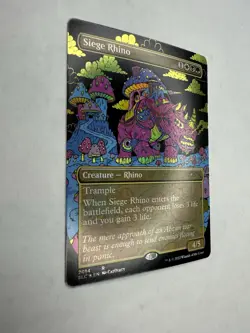Siege Rhino Secret Lair MTG Magic the Gathering Card NM Condition FOIL - Image 2