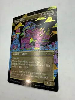 Siege Rhino Secret Lair MTG Magic the Gathering Card NM Condition FOIL - Image 3