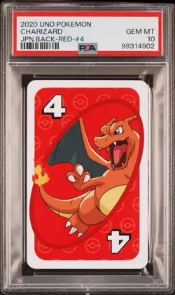 PSA 10 Pokemon Charizard Uno Asia Back Red 2020 Card #4 - Image 1