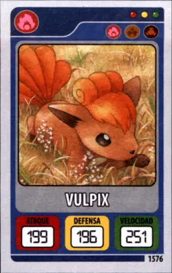 Pokemon Peru Cards Evolution #1576 Vulpix Sparkle Holo - Image 1