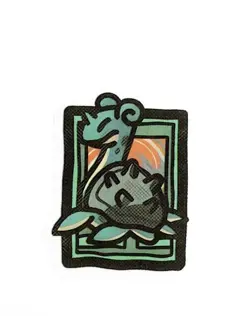 Pokemon Derpy Fan Art Mini Card Sticker 1.25" Lapras - Image 1