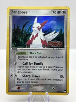Zangoose 25/108 Power Keepers Holo Rare STAMPED 2007 Pokemon Card - Image 1
