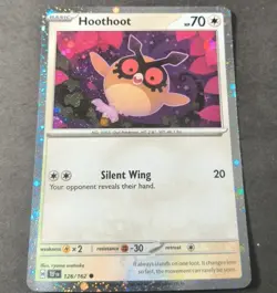 Pokemon Hoothoot Cosmos Holo Promo Card 126/162 NM - Image 1