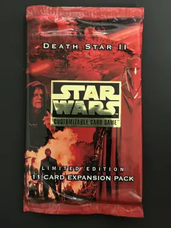 Star Wars CCG DEATH STAR II Sealed Limted Edition 11-Card Expansion Booster Pack - Image 1