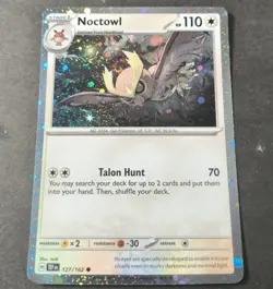 Pokemon Noctowl Cosmos Holo Promo Card 127/162 NM - Image 1