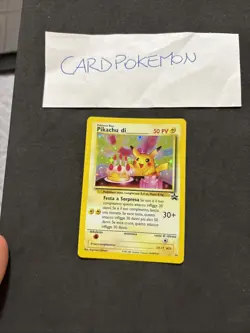 Pokemon Card Pikachu Di Compleanno 24-Holo Black Star Promo-Psa 8/9U-Mint! - Image 1