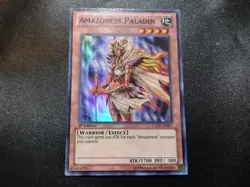 Amazoness Paladin LCJW-EN087 Super Rare 1st Edition Yugioh Card LP - Image 1