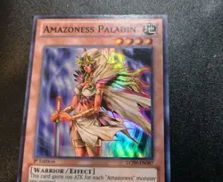 Amazoness Paladin LCJW-EN087 Super Rare 1st Edition Yugioh Card LP - Image 3