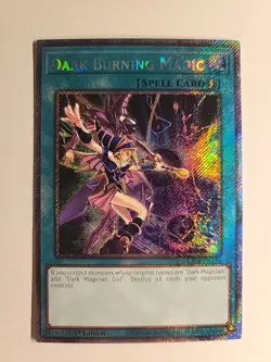 YU-GI-OH! Dark Burning Magic. RA04-EN246. 1st Ed. Platinum Secret Rare Card - Image 1
