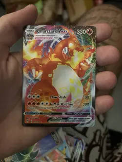 Pokemon Charizard VMAX And Other Cards All Mint And Will Come In Sleeves - Image 1