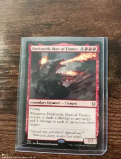 Custom Commander Deck Drakuseth Maw Of Flames Red Burn Deck - Image 1