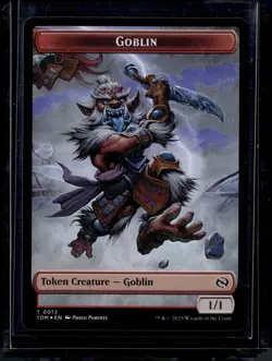 Goblin 12 / Warrior 13 - Foil - Token - TDM - NM - MTG Magic the Gathering - Image 1