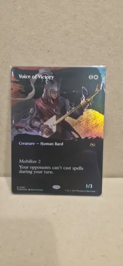 Voice of Victory (Borderless) Tarkir: Dragonstorm Foil - Near Mint/Never Played - Image 1