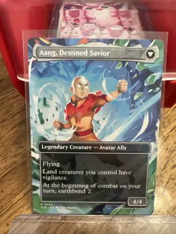 Aang, at the Crossroads / Destined Savior (Borderless) R MTG Avatar: TLA Regular - Image 2