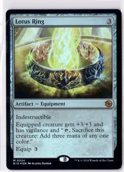 Lotus Ring NM/M* FOIL Outlaws Of Thunder Junction ENGLISH 0024 mtg -UnltdCards - Image 1