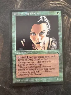 *** THE DARK Elves of Deep Shadow *** NM-Mint Beauty! - DUTY FREE MtG Magic - Image 1