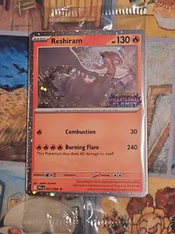 Sealed Reshiram 017/094 - Holo Rare Pokemon Phantasmal Flames Stamped Promo - NM - Image 1
