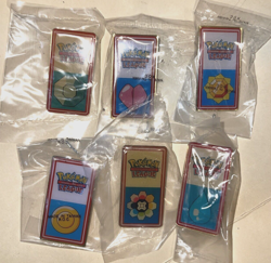 Pokemon SET OF 6 BADGES 2000 League Still Sealed Vintage Rare Wizards Diff Year - Image 2