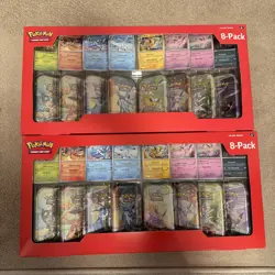 Pokemon TCG Prismatic Evolutions Costco Mini Tins 8 Pack - New & Sealed x2 - Image 1