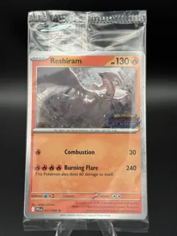 Sealed Reshiram 017/094 - Holo Rare Pokemon Phantasmal Flames Stamped Promo - A - Image 1