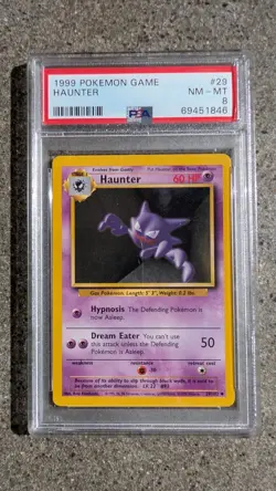 1999 POKEMON GAME 29 HAUNTER NEAR MINT-MINT 8 - Image 1