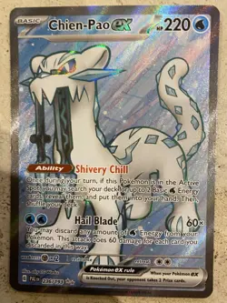 Pokemon TCG Chien-Pao ex Scarlet & Violet - Paldea Evolved 236/193 Holo Ultra... - Image 1