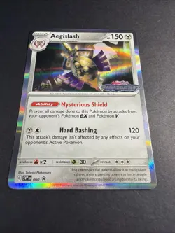 Aegislash 060 STAFF - Pokemon TCG Pre Release Promo Paradox Rift NM - Image 4