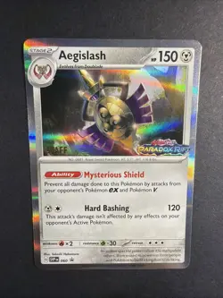 Aegislash 060 STAFF - Pokemon TCG Pre Release Promo Paradox Rift NM - Image 5
