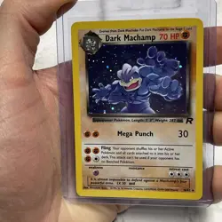 Pokemon TCG Dark Machamp 10/82 Team Rocket Holo Rare Vintage WOTC 1999 LP+ WOTC - Image 1