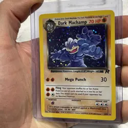 Pokemon TCG Dark Machamp 10/82 Team Rocket Holo Rare Vintage WOTC 1999 LP+ WOTC - Image 2