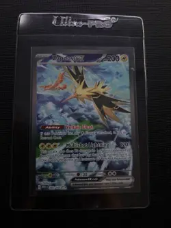 Pokemon TCG Zapdos EX Scarlet & Violet 151 Sir NM/M Condition 202/165 English - Image 4