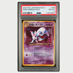 PSA 8 Pokemon Dark Espeon Holo Japanese Neo 4 2001 - Image 1
